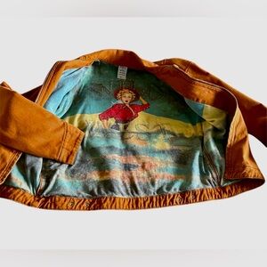 Unisex 100% Cotton Super Cool Vintage Utility/Barn Jacket featuring Art Lining